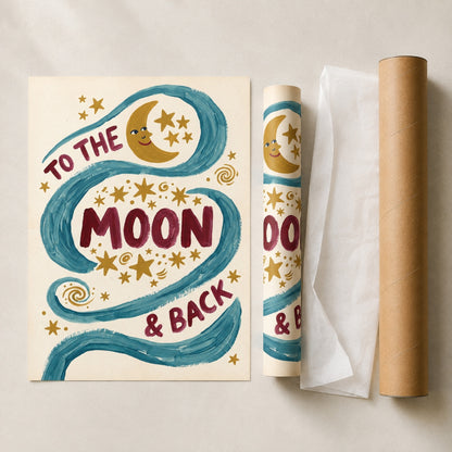 To the Moon and Back Wall Art Decor preview 9