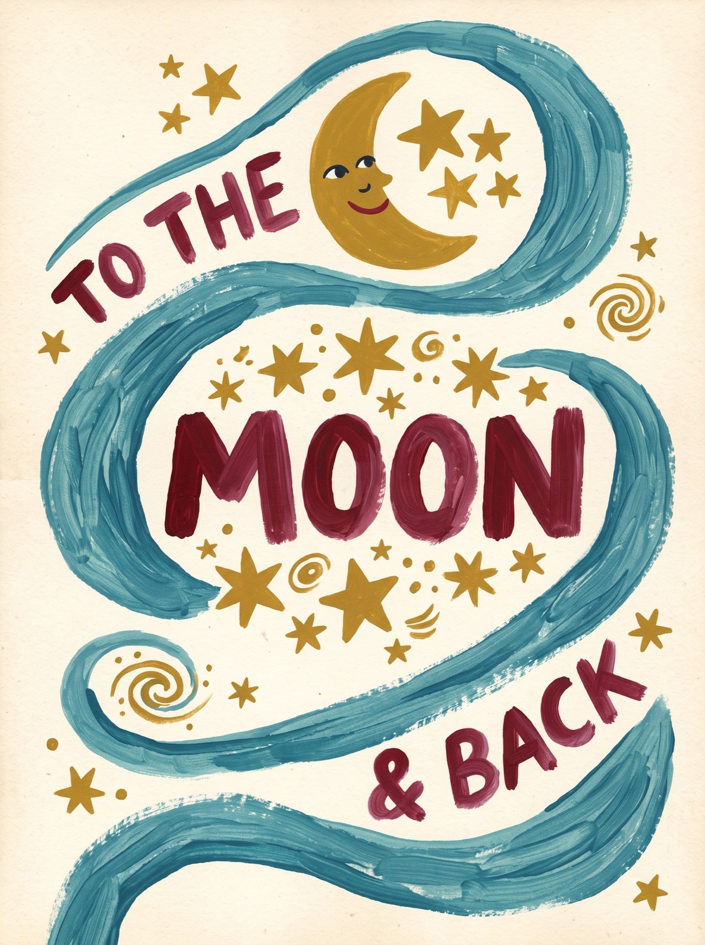 To the Moon and Back Wall Art Decor