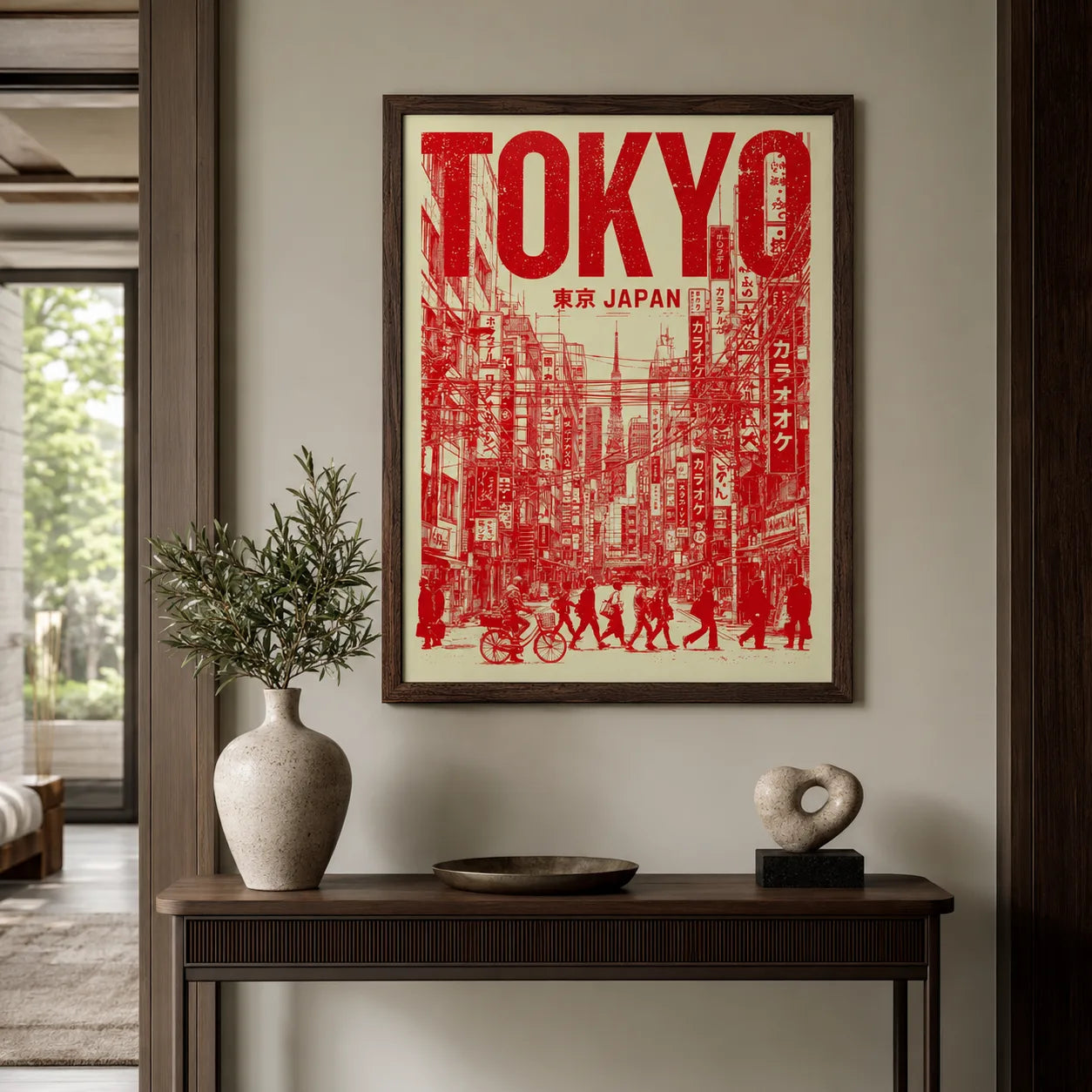 Tokyo Japan Street Wall Art Decor - Wall Art Decor - alternate angle