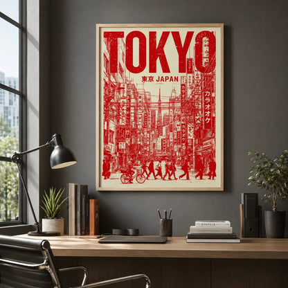 Tokyo Japan Street Wall Art Decor - Wall Art Decor - detail
