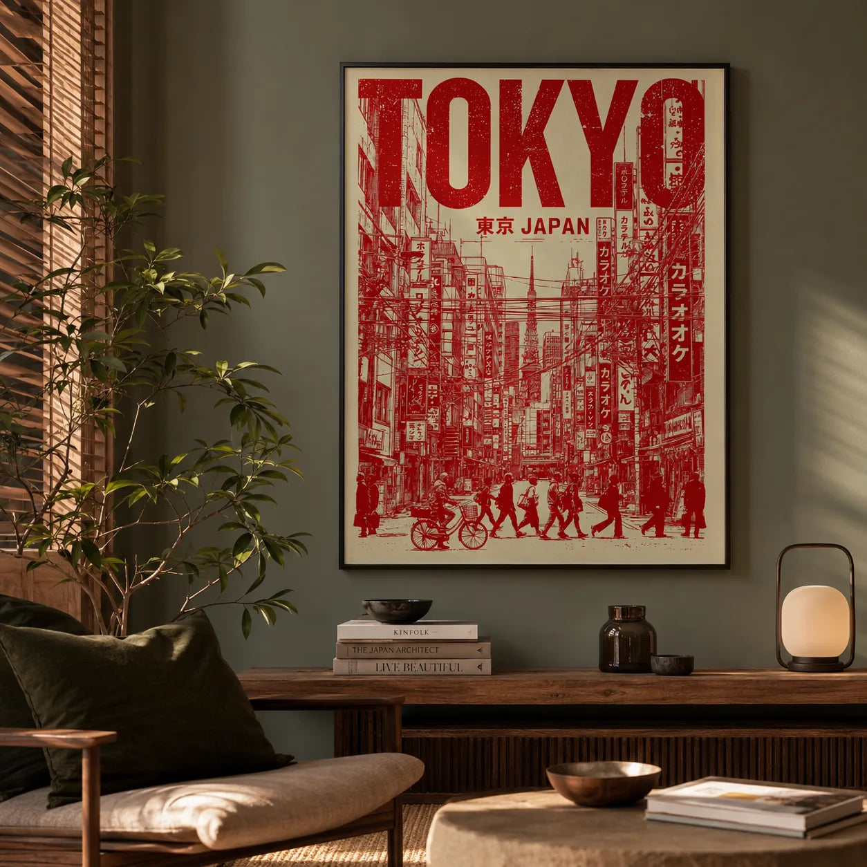 Tokyo Japan Street Wall Art Decor - Wall Art Decor - in use