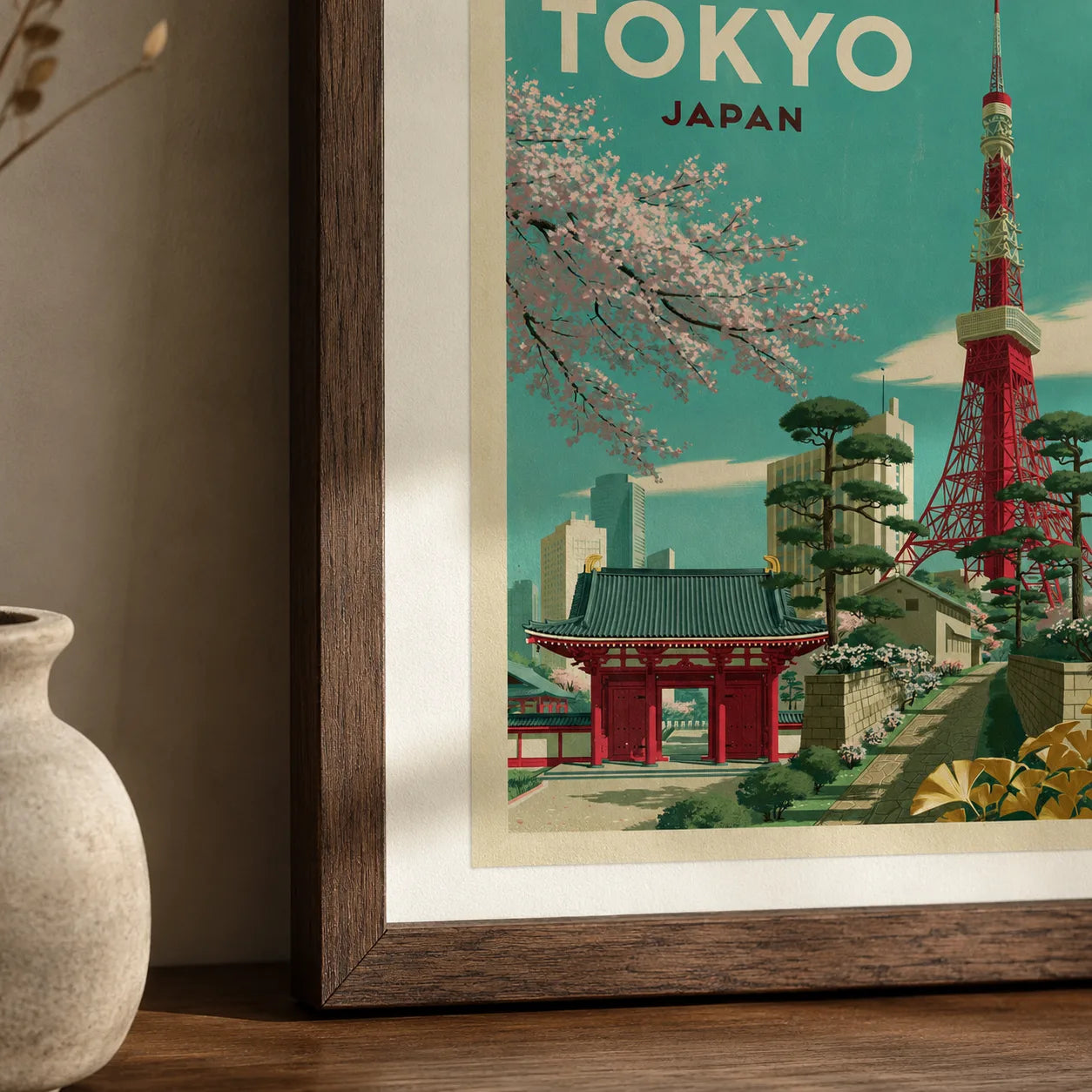 Tokyo Japan Vintage Travel Wall Art Decor - Wall Art Decor - packaging
