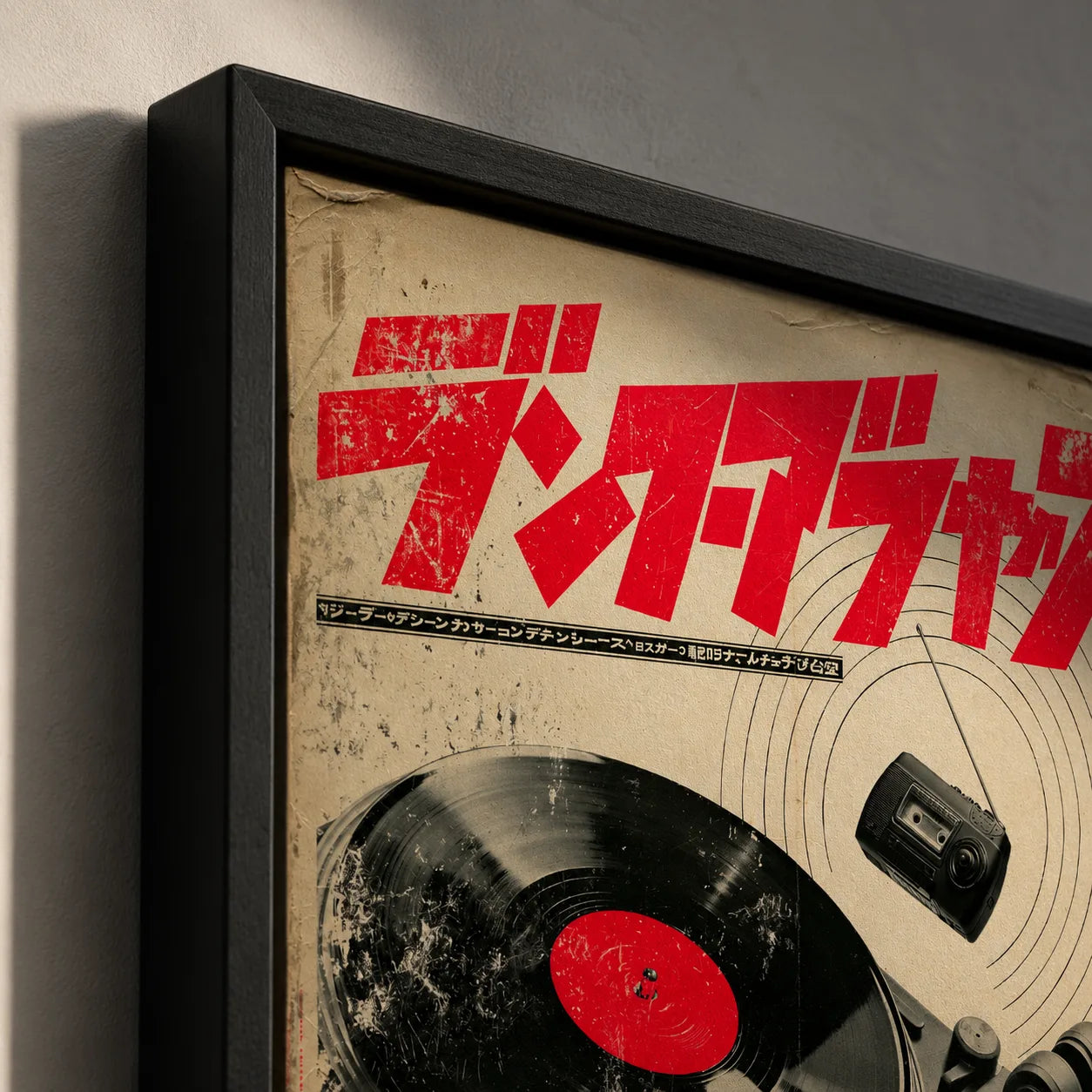 Tokyo Vinyl Turntable Wall Art Decor - Wall Art Decor - packaging