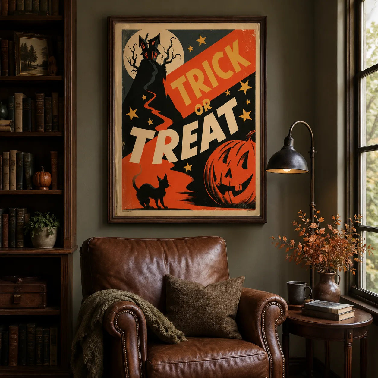 Trick or Treat Halloween Wall Art Decor - Wall Art Decor - alternate angle
