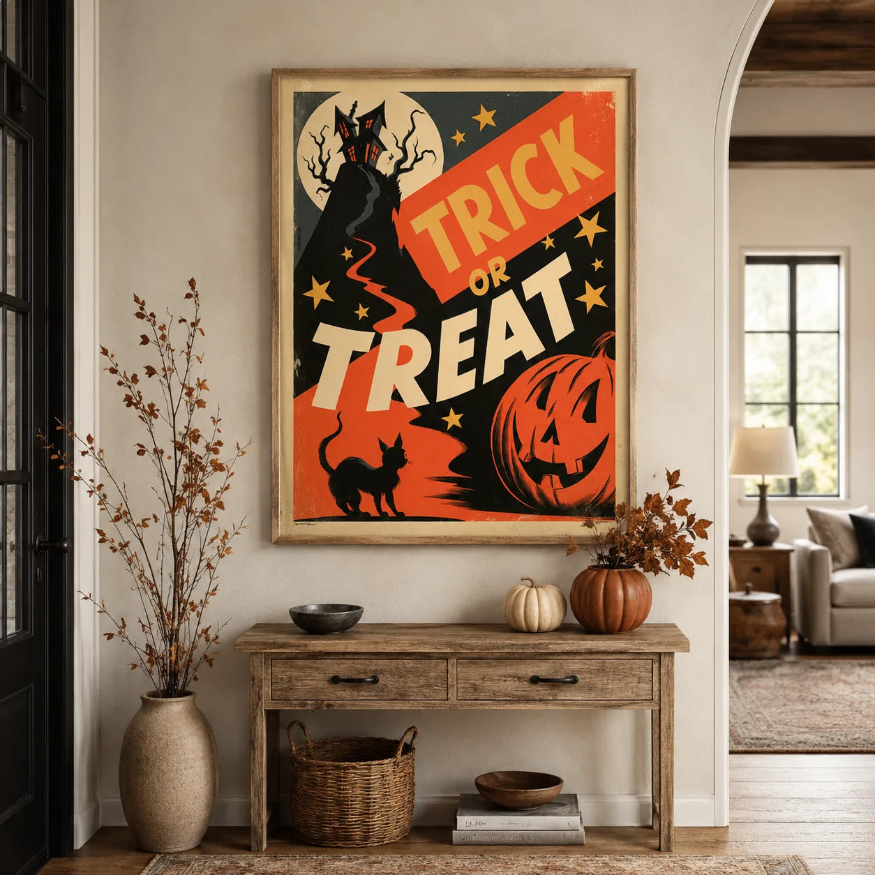 Trick or Treat Halloween Wall Art Decor - Wall Art Decor - detail