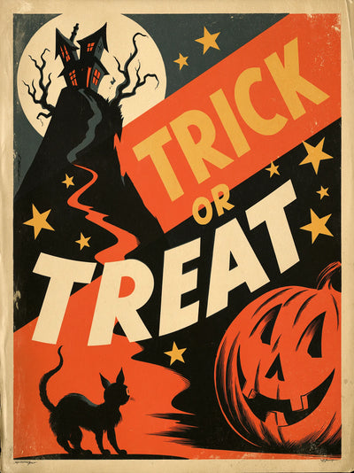 Trick or Treat Halloween Wall Art Decor