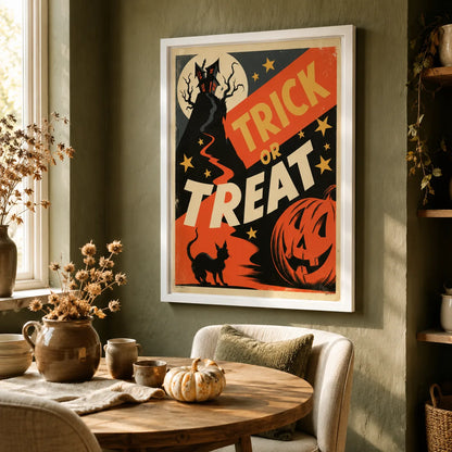 Trick or Treat Halloween Wall Art Decor - Wall Art Decor - in use