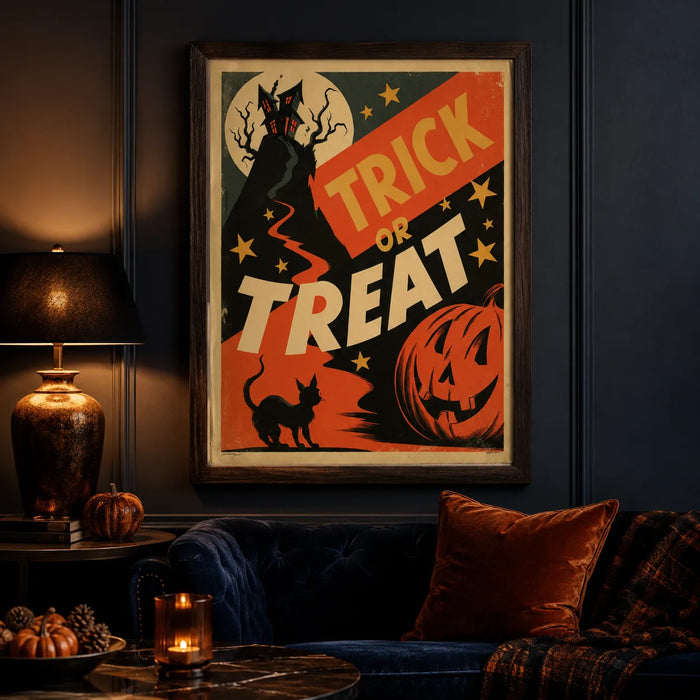 Trick or Treat Halloween Wall Art Decor