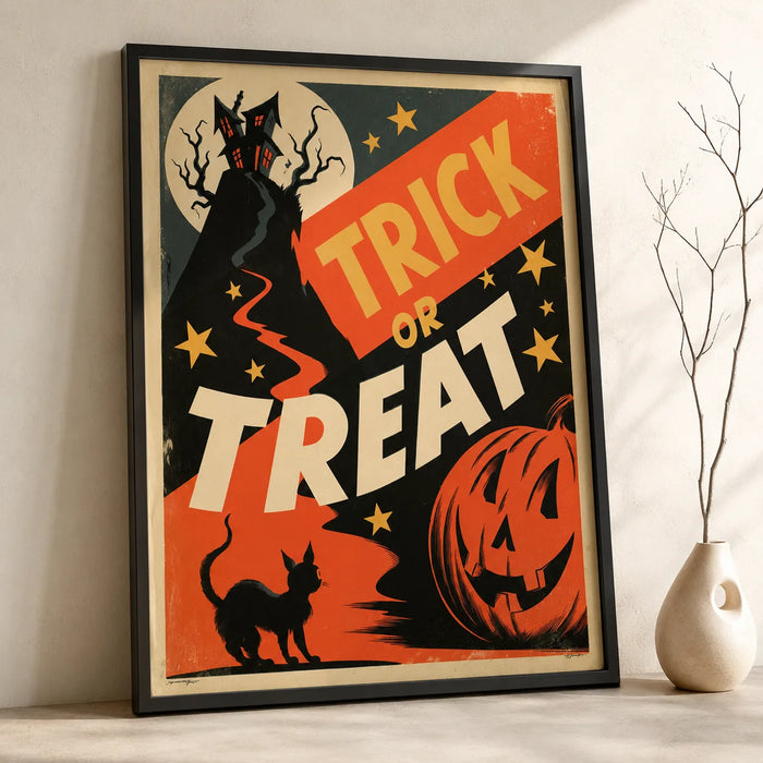 Trick or Treat Halloween Wall Art Decor