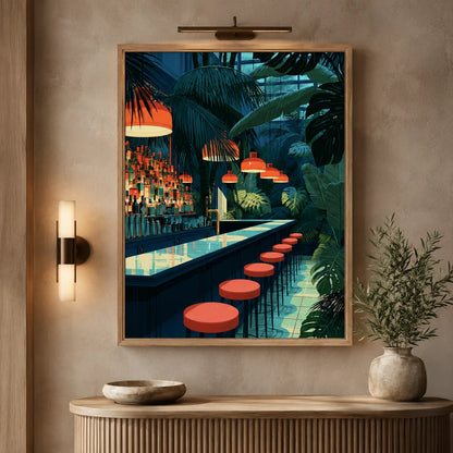 Tropical Cocktail Bar Wall Art Decor - Wall Art Decor - packaging