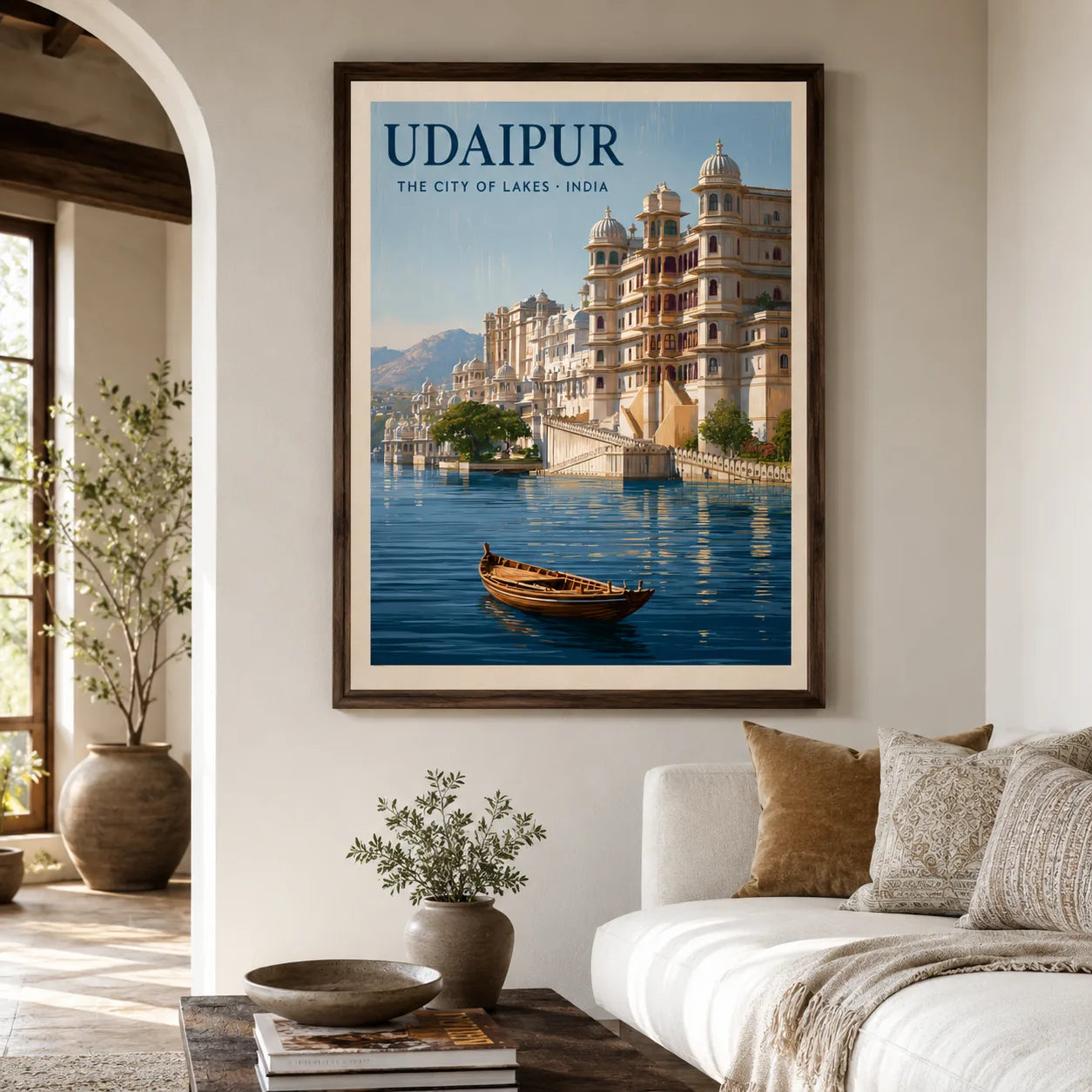 Udaipur City of Lakes Wall Art Decor - Wall Art Decor - detail
