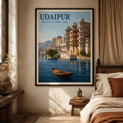 Udaipur City of Lakes Wall Art Decor - Wall Art Decor - in use