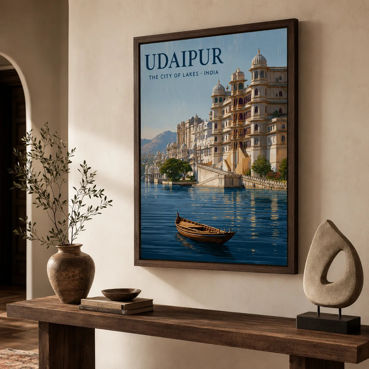 Udaipur City of Lakes Wall Art Decor - Wall Art Decor - styled