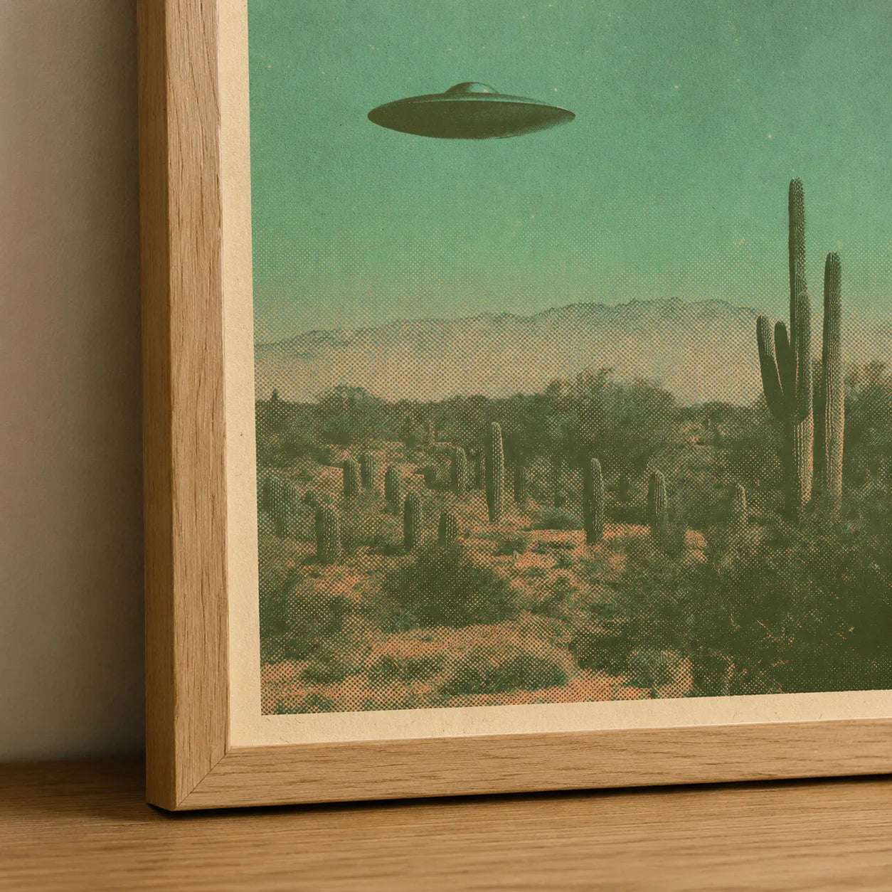 Ufo Over Desert Wall Art Decor - Wall Art Decor - packaging