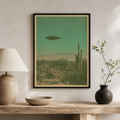 Ufo Over Desert Wall Art Decor - Wall Art Decor - view 11