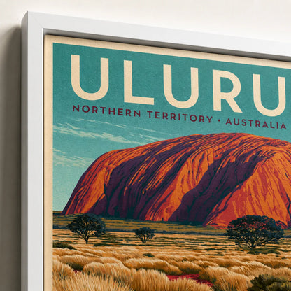Uluru Australia Vintage Travel Wall Art Decor - Wall Art Decor - packaging