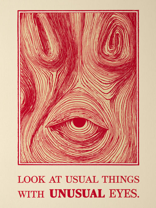 Unusual Eyes Quote Wall Art Decor