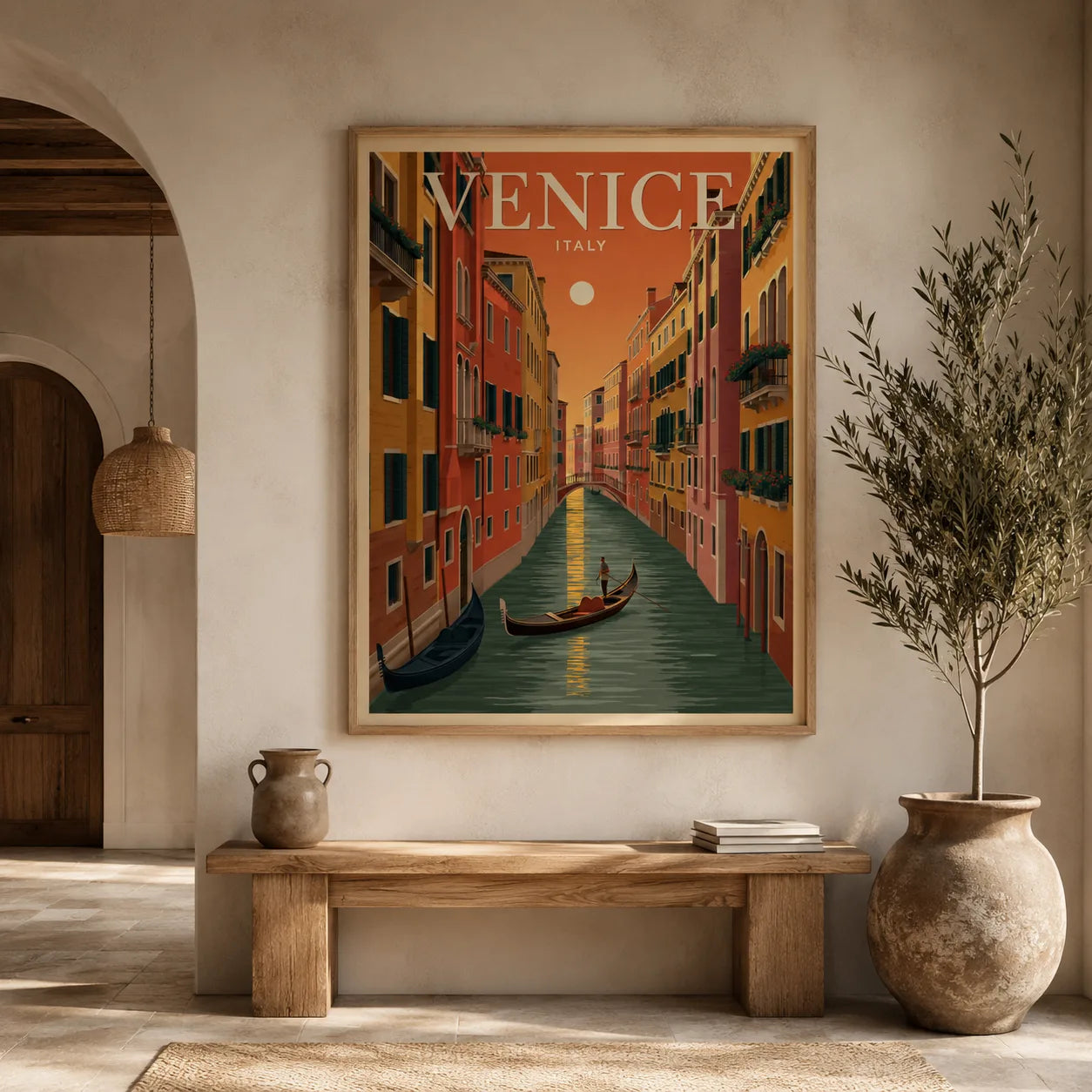 Venice Italy Canal Wall Art Decor - Wall Art Decor - close up