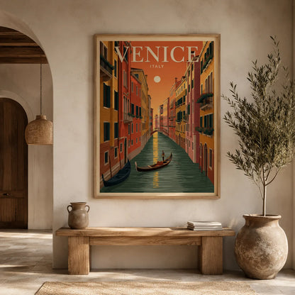 Venice Italy Canal Wall Art Decor - Wall Art Decor - close up