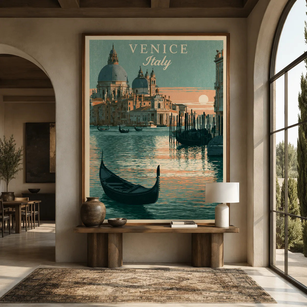 Venice Italy Gondola Wall Art Decor - Wall Art Decor - close up