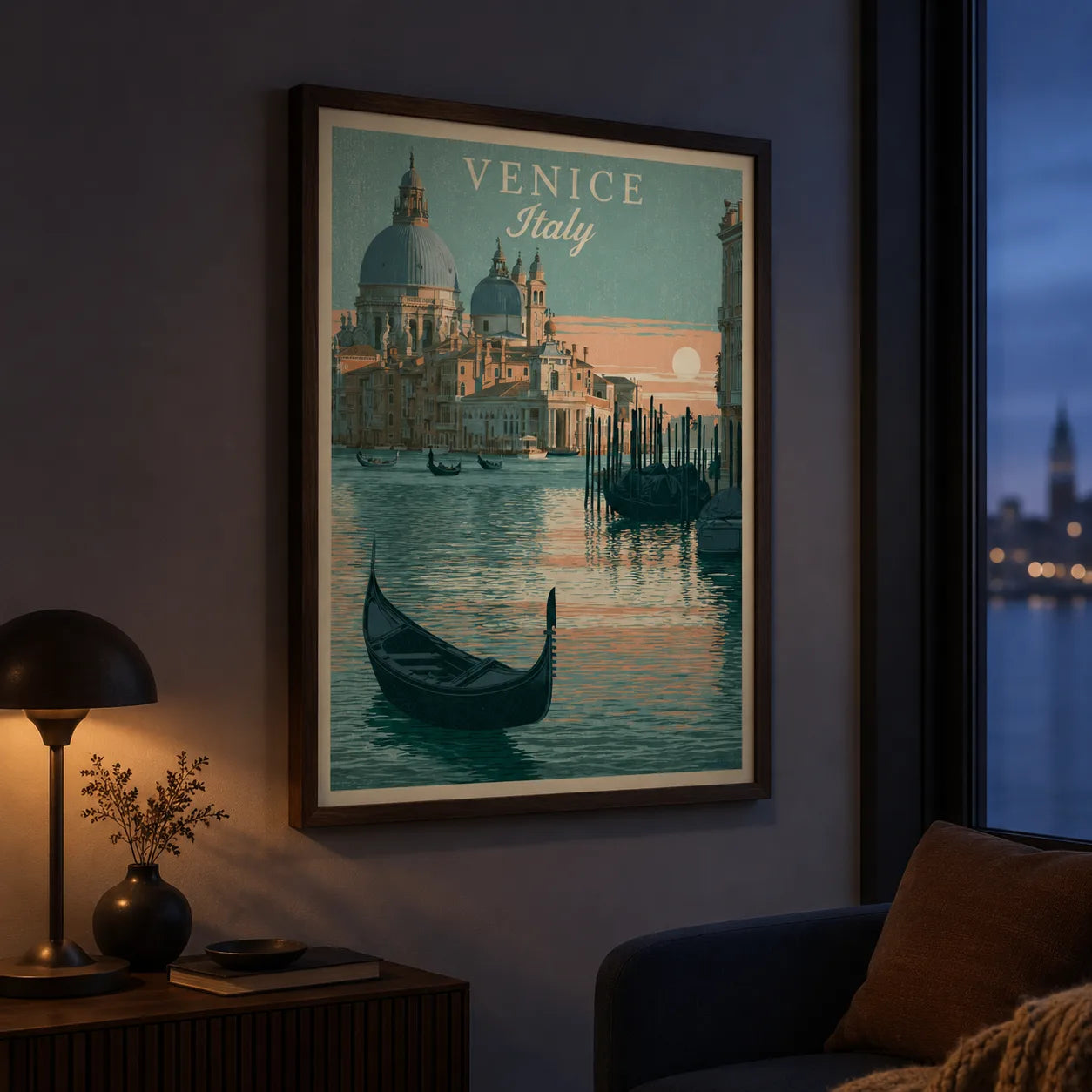 Venice Italy Gondola Wall Art Decor - Wall Art Decor - lifestyle