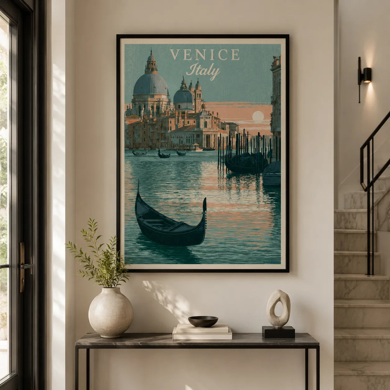 Venice Italy Gondola Wall Art Decor - Wall Art Decor - styled