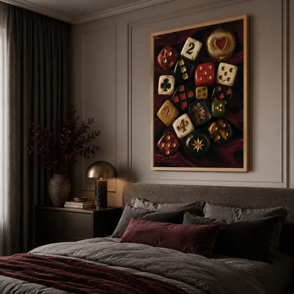 Vintage Casino Dice Wall Art Decor
