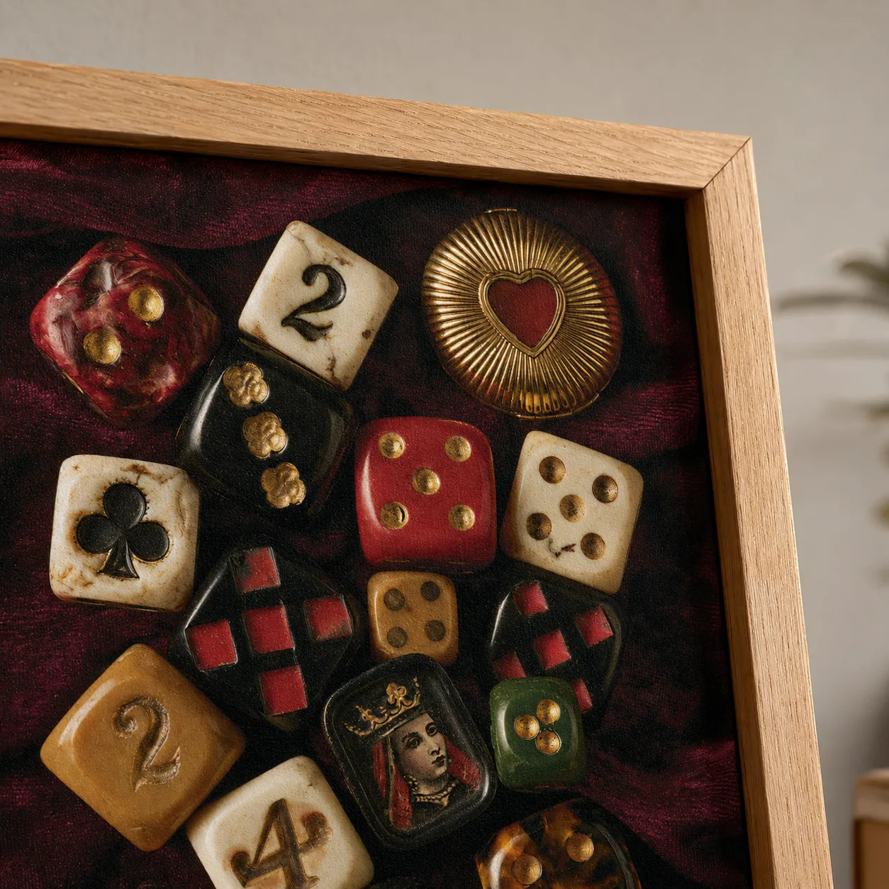 Vintage Casino Dice Wall Art Decor - Wall Art Decor - packaging