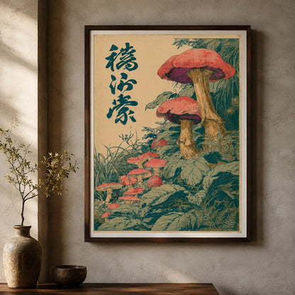 Vintage Red Mushroom Botanical Wall Art Decor - Wall Art Decor - view 11