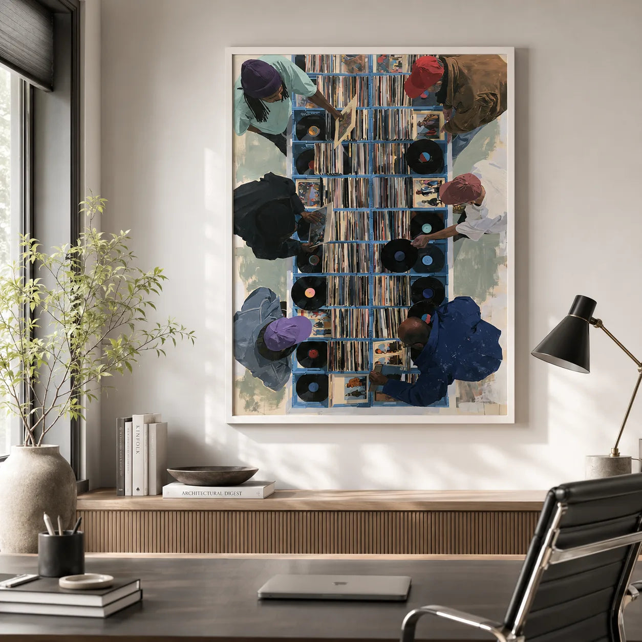 Vinyl Record Shop Wall Art Decor - Wall Art Decor - alternate angle