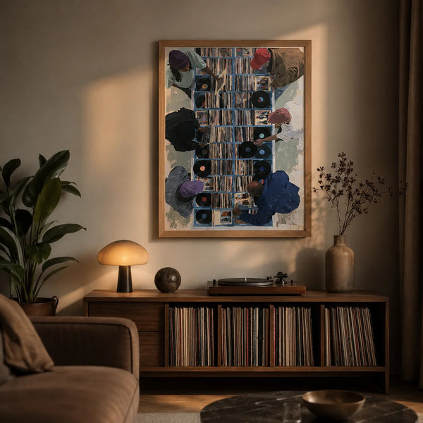 Vinyl Record Shop Wall Art Decor