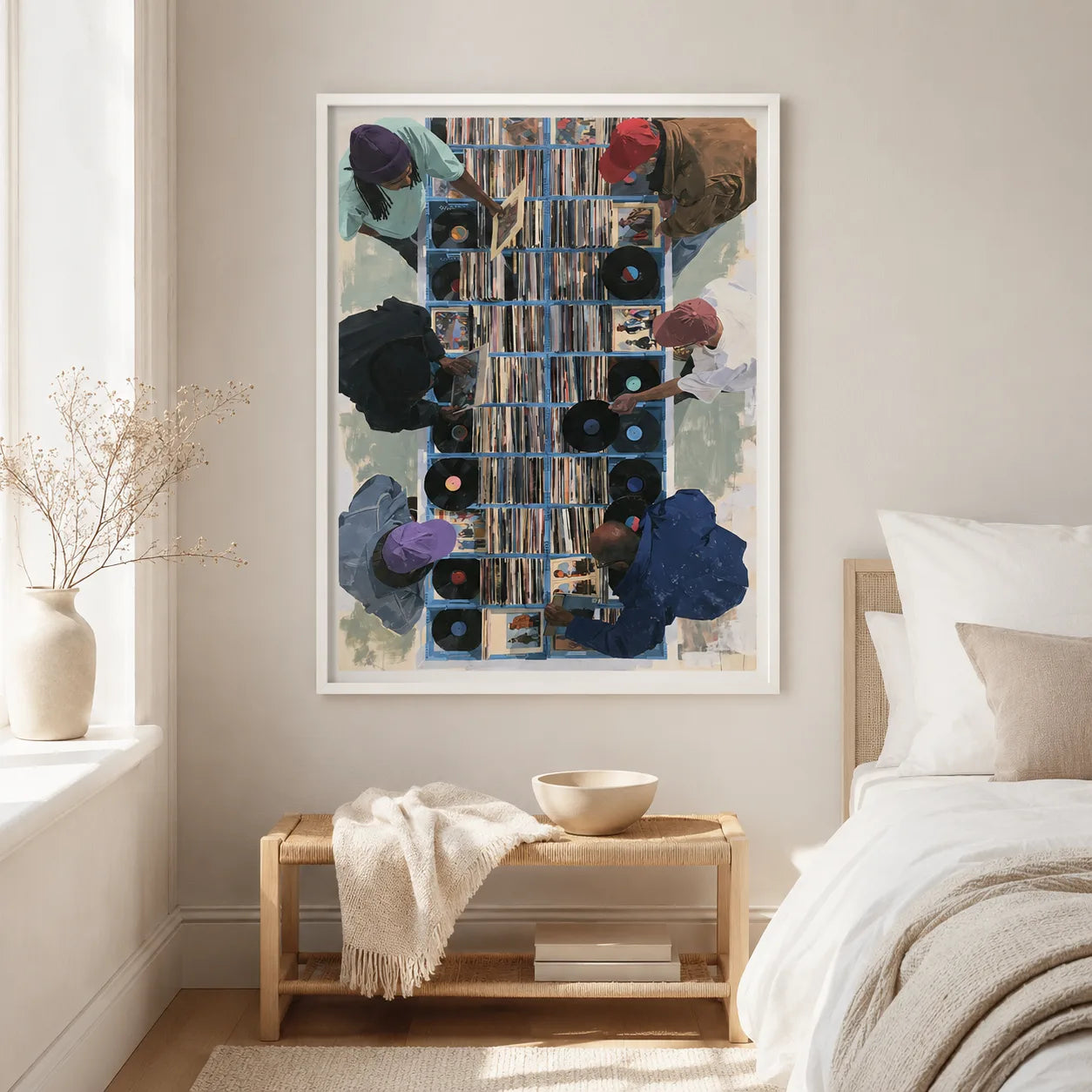 Vinyl Record Shop Wall Art Decor - Wall Art Decor - styled