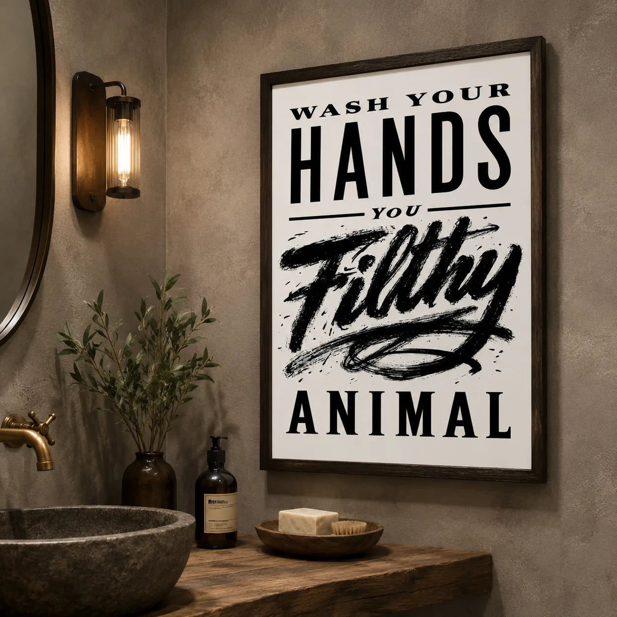 Wash Your Hands Filthy Animal Wall Art Decor - Wall Art Decor - view 11