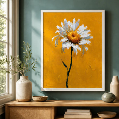 White Daisy Oil Painting Wall Art Decor - Wall Art Decor - view 11