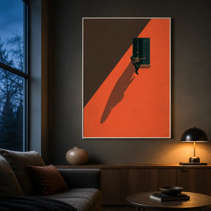 Window Guitarist Shadow Wall Art Decor - Wall Art Decor - lifestyle