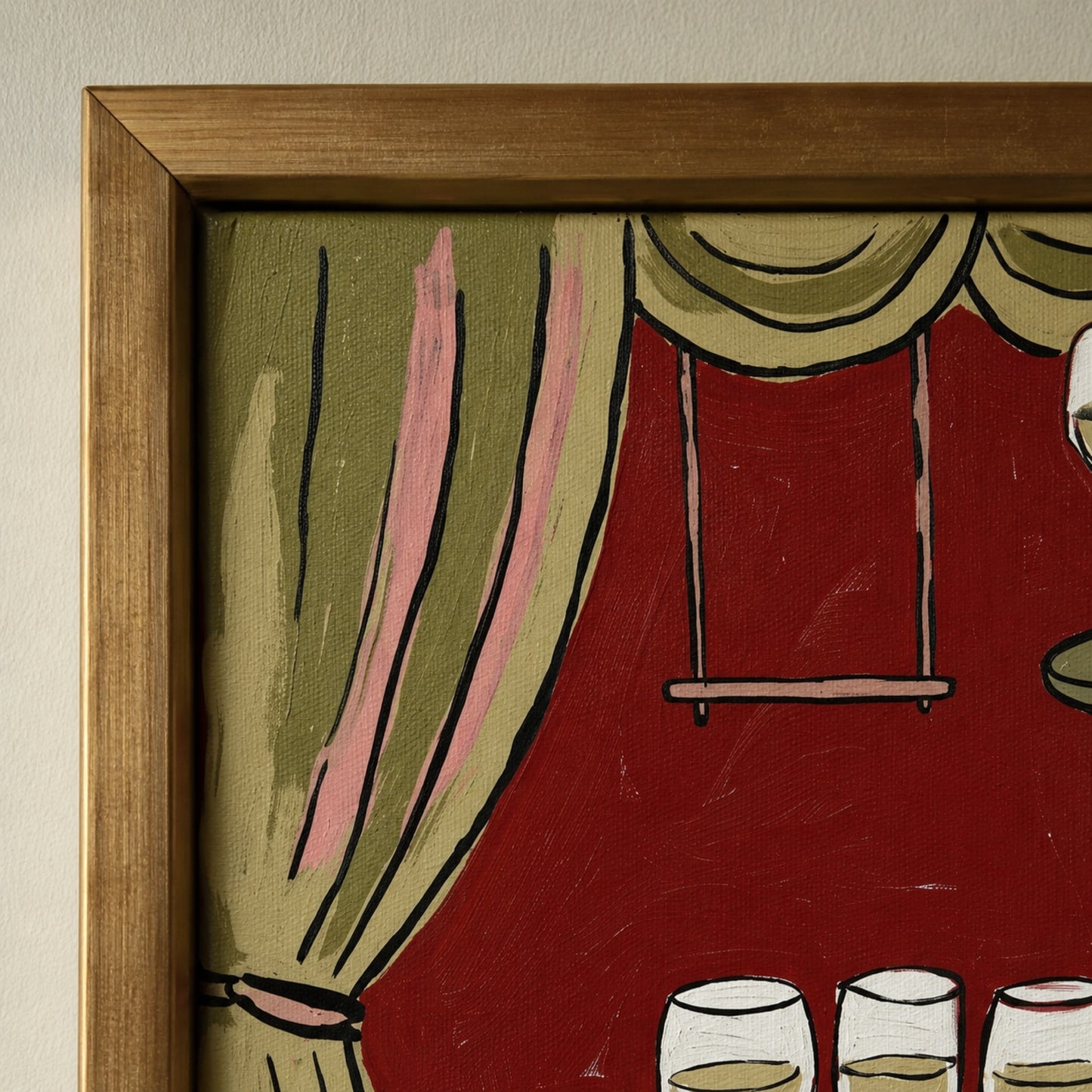 The Wine Waiter's Balancing Act Wall Art Decor preview 8