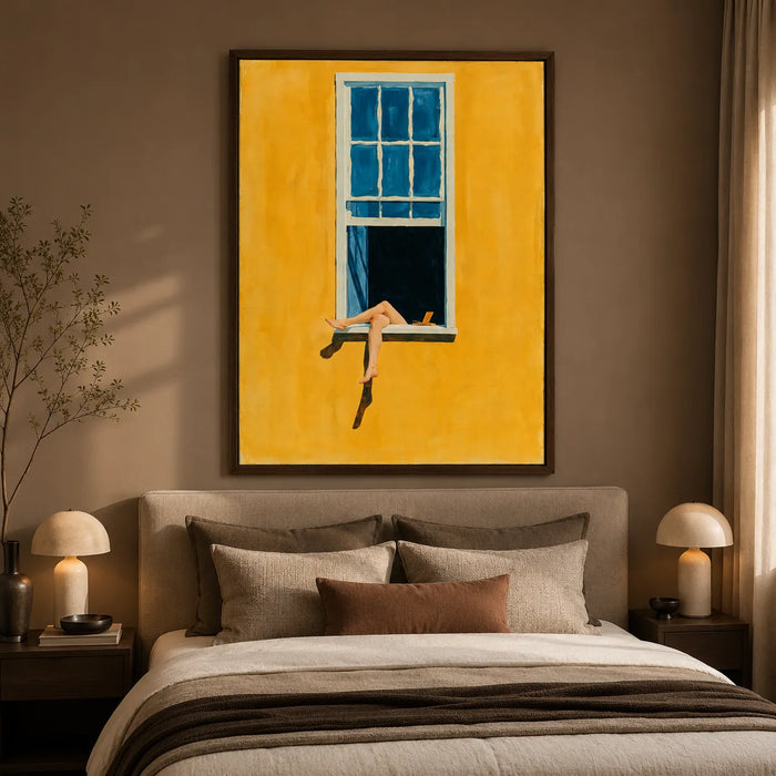 Woman in Window Wall Art Decor