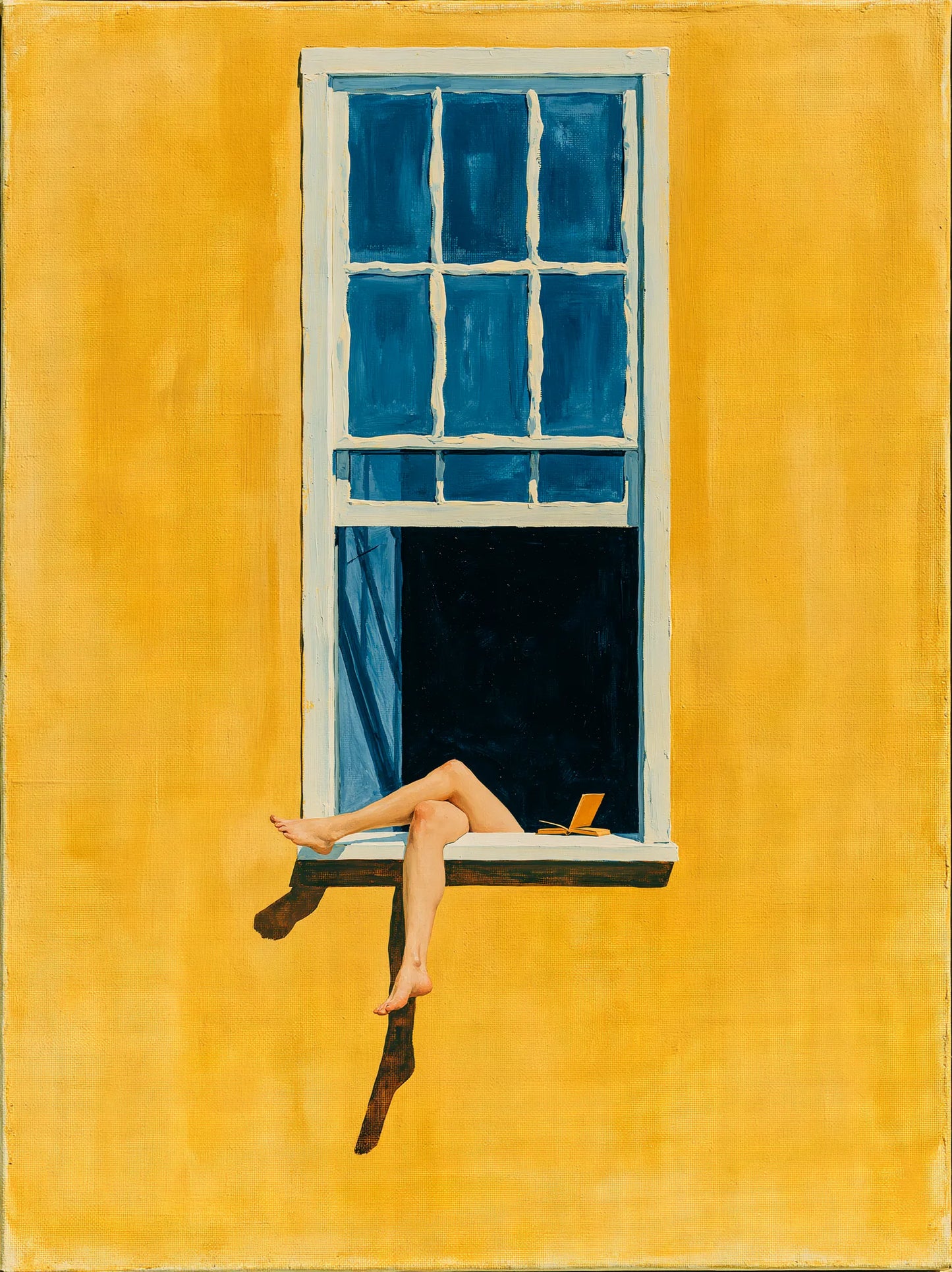 Woman in Window Wall Art Decor - Wall Art Decor - front view