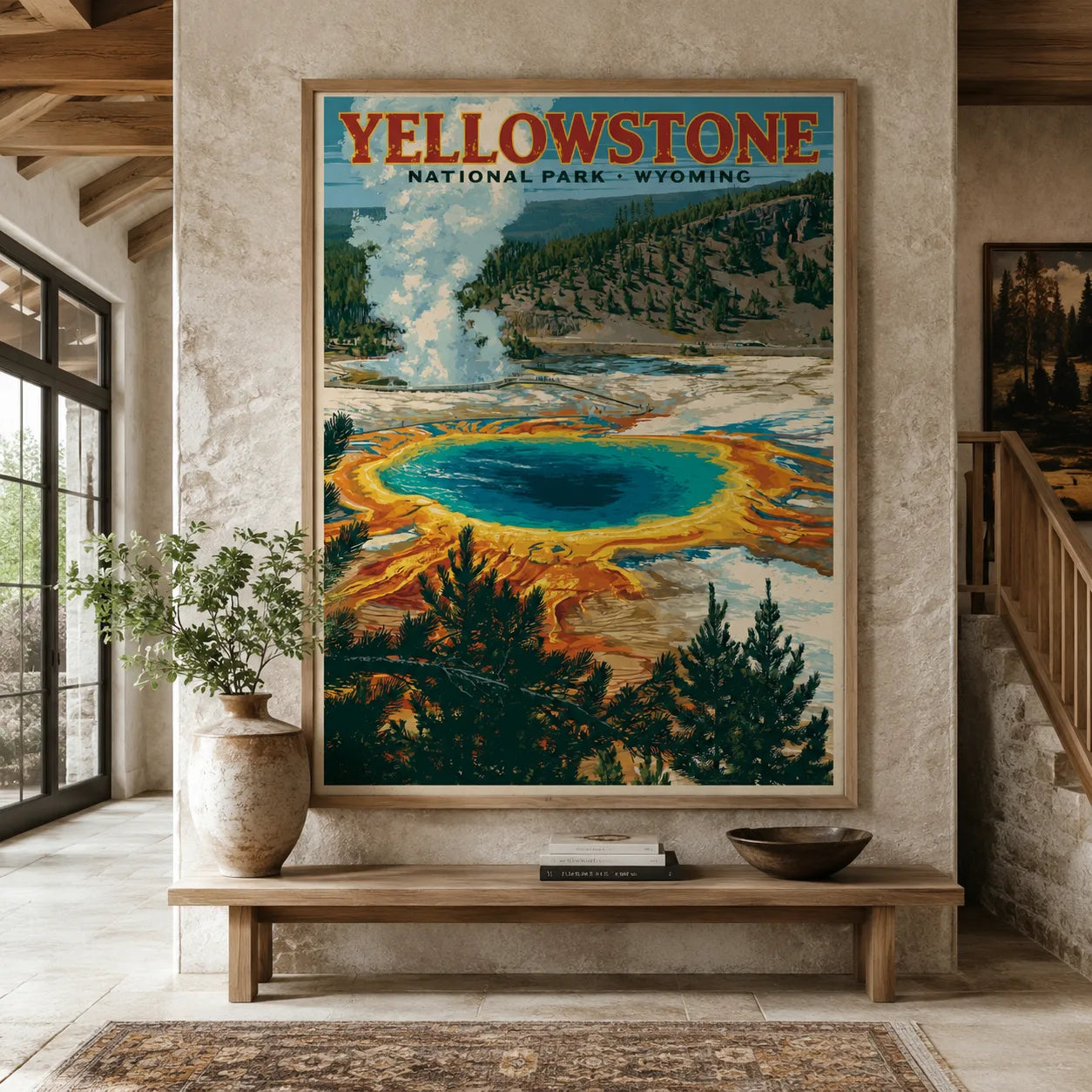 Yellowstone National Park Wall Art Decor - Wall Art Decor - close up