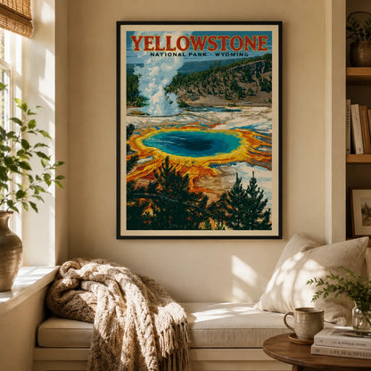 Yellowstone National Park Wall Art Decor - Wall Art Decor - in use
