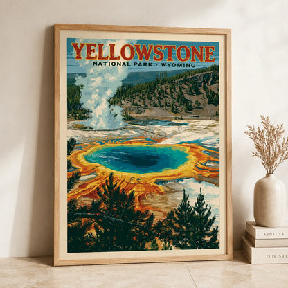 Yellowstone National Park Wall Art Decor - Wall Art Decor - side view