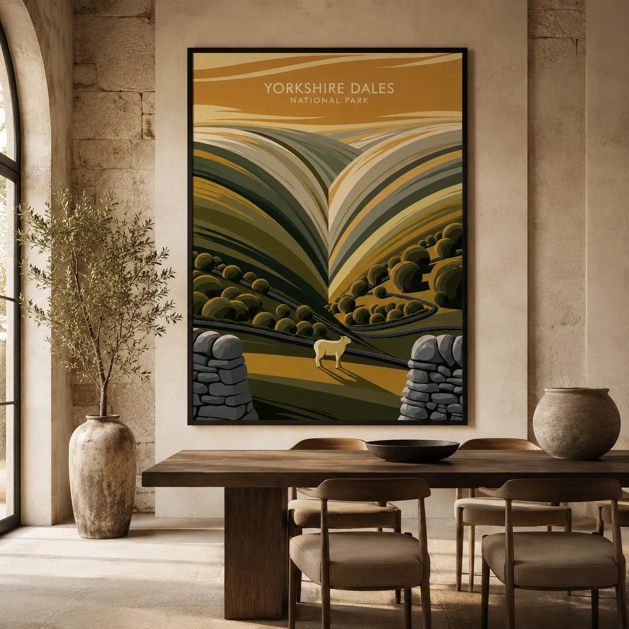 Yorkshire Dales National Park Wall Art Decor - Wall Art Decor - close up