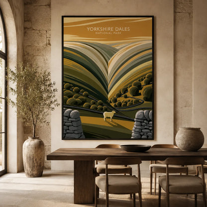 Yorkshire Dales National Park Wall Art Decor - Wall Art Decor - close up