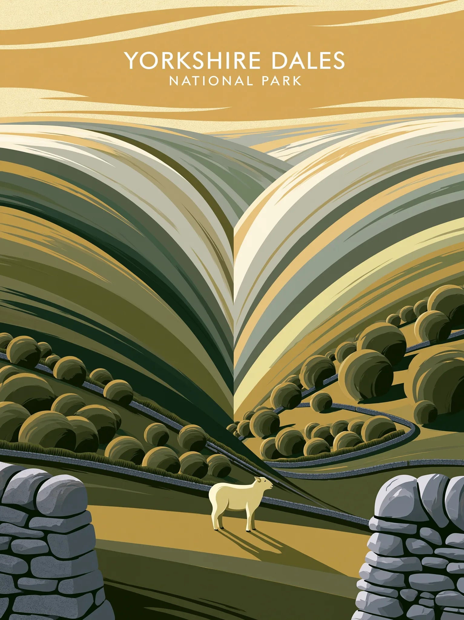 Yorkshire Dales National Park Wall Art Decor - Wall Art Decor - front view