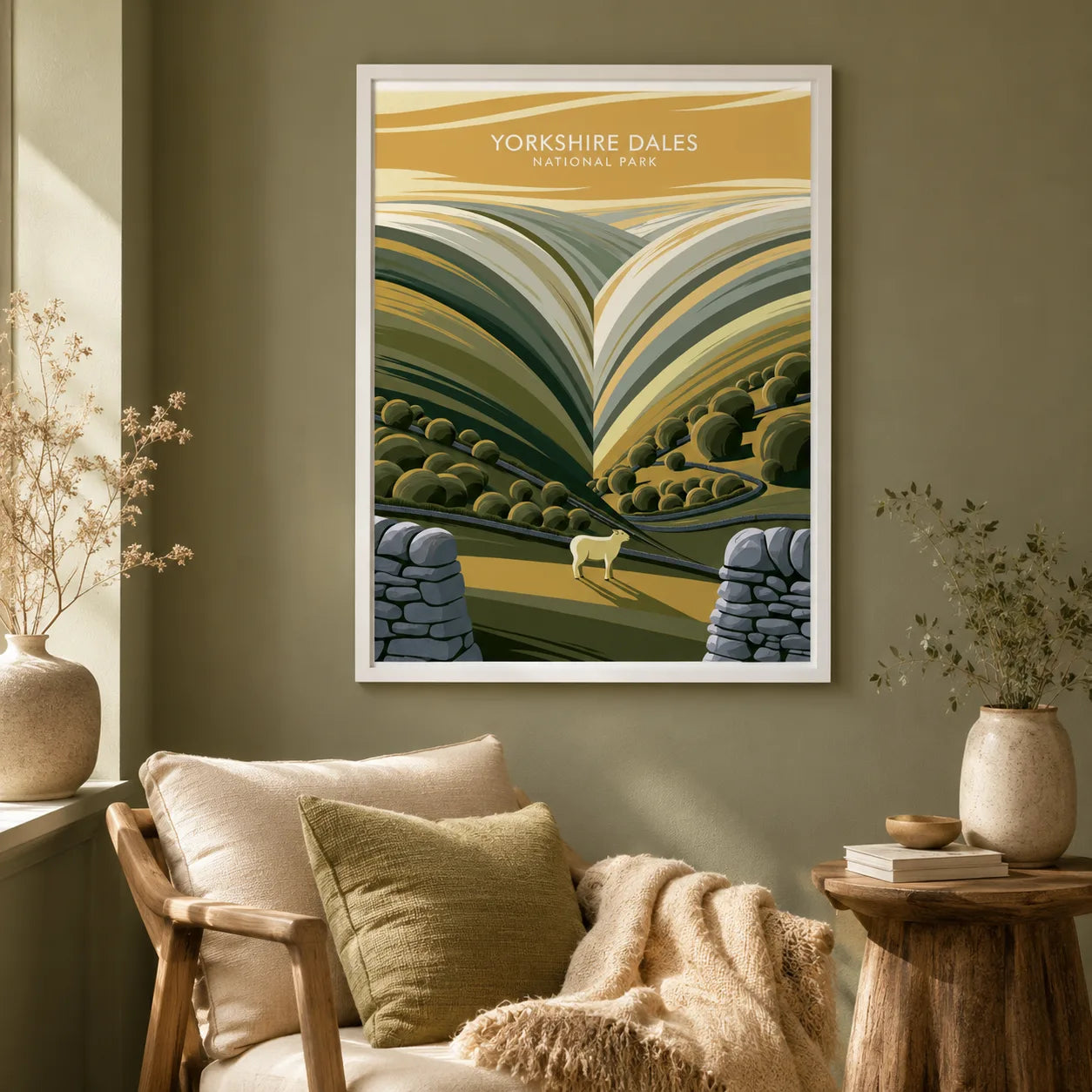 Yorkshire Dales National Park Wall Art Decor - Wall Art Decor - in use