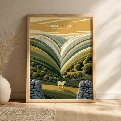 Yorkshire Dales National Park Wall Art Decor - Wall Art Decor - side view
