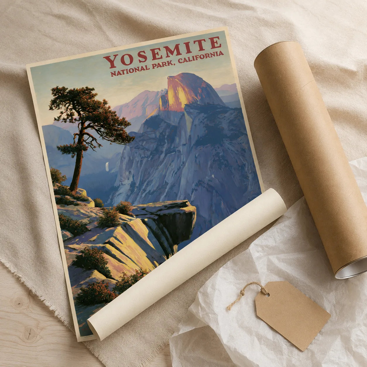 Yosemite National Park Wall Art Decor - Wall Art Decor - back view