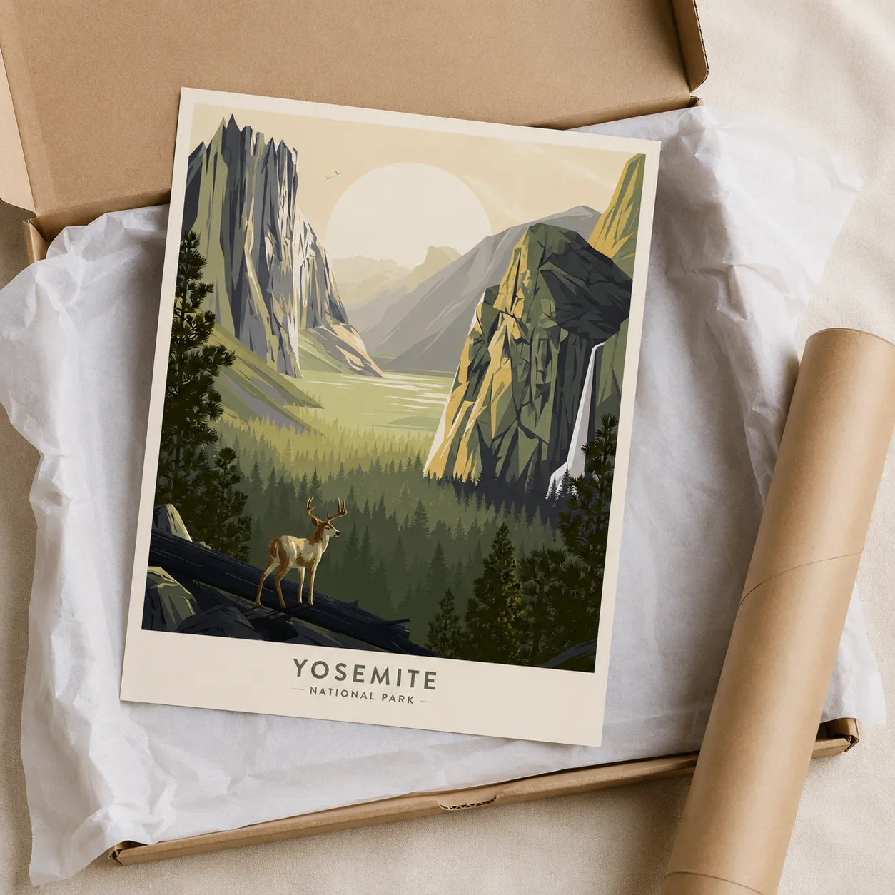 Yosemite National Park Wall Art Decor - Wall Art Decor - back view
