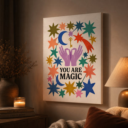 You Are Magic Star Hands Wall Art Decor preview 10