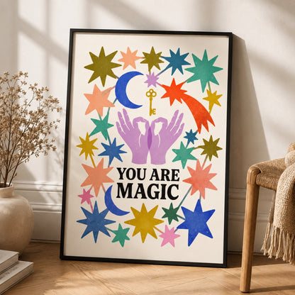 You Are Magic Star Hands Wall Art Decor preview 11